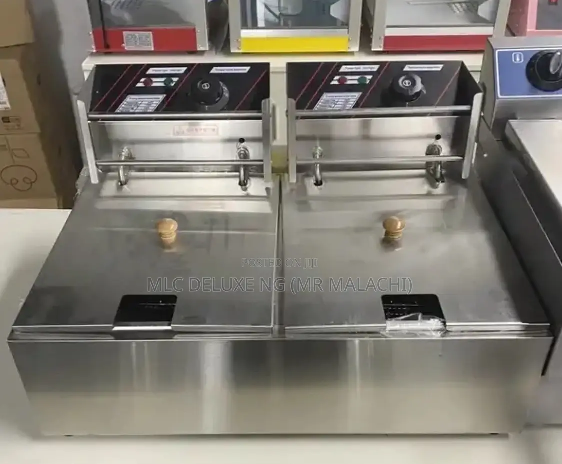 2 Baskets Kitchen Deep Fryer (Electric) 8L X2 Double Fryer