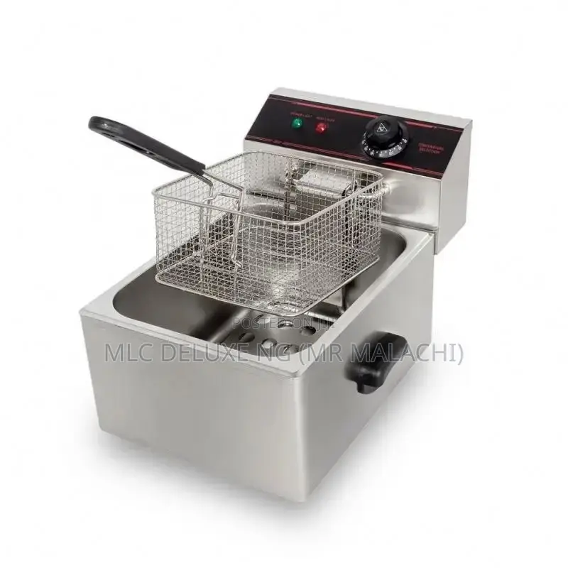 Single Tank Electric Kitchen Deep Fryer (Stainles)Chip Fries