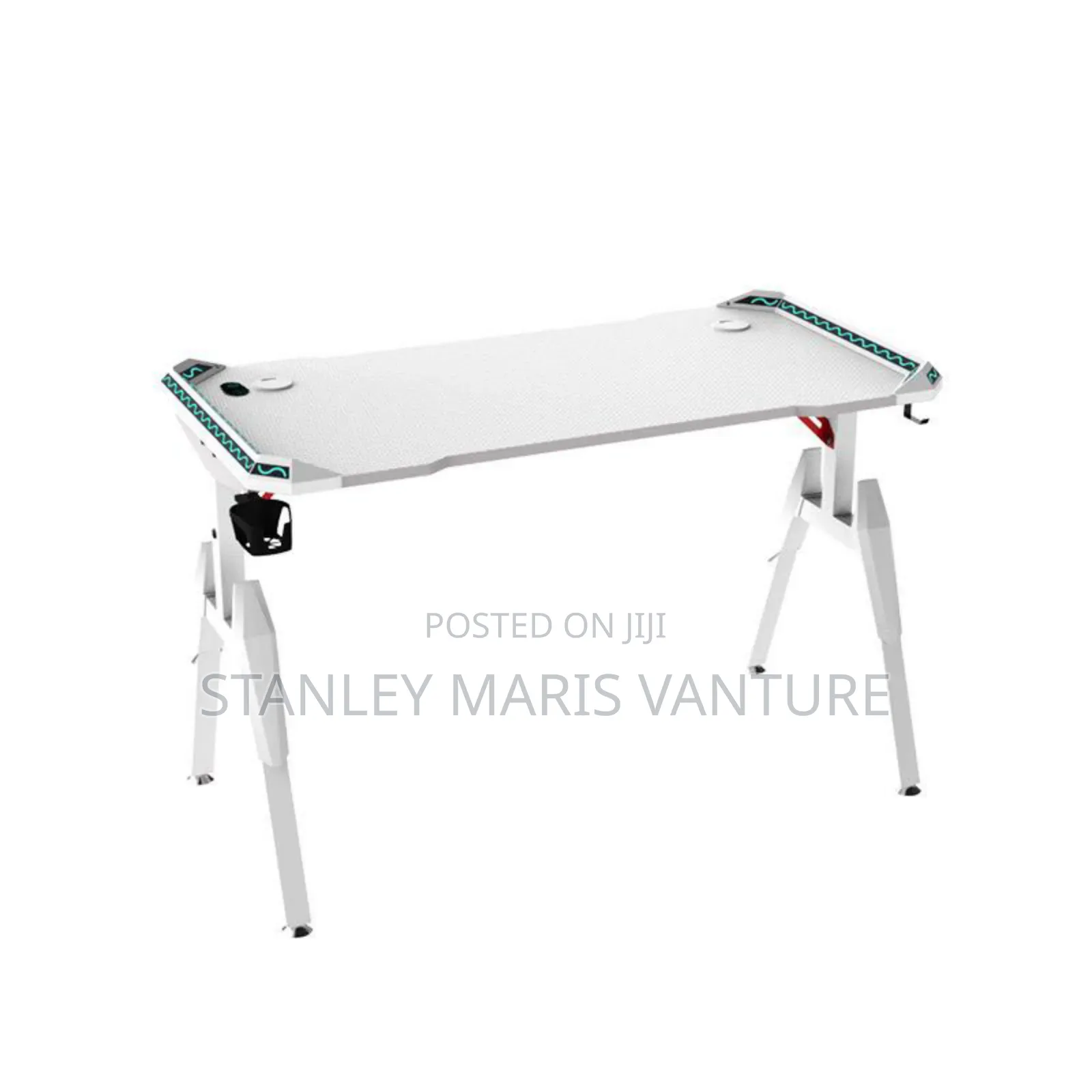 White Ergonomic Gaming Desk