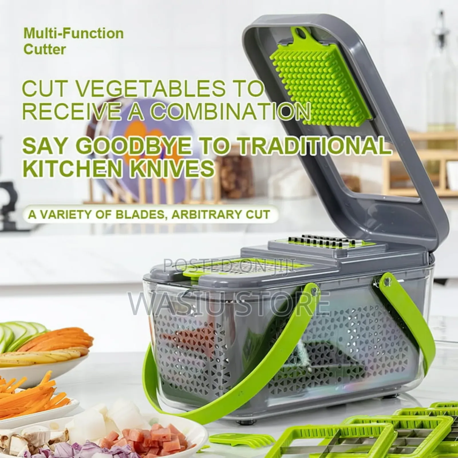 22 in 1 Pro Food Chopper, Kitchen Vegetable Slicer Cutter
