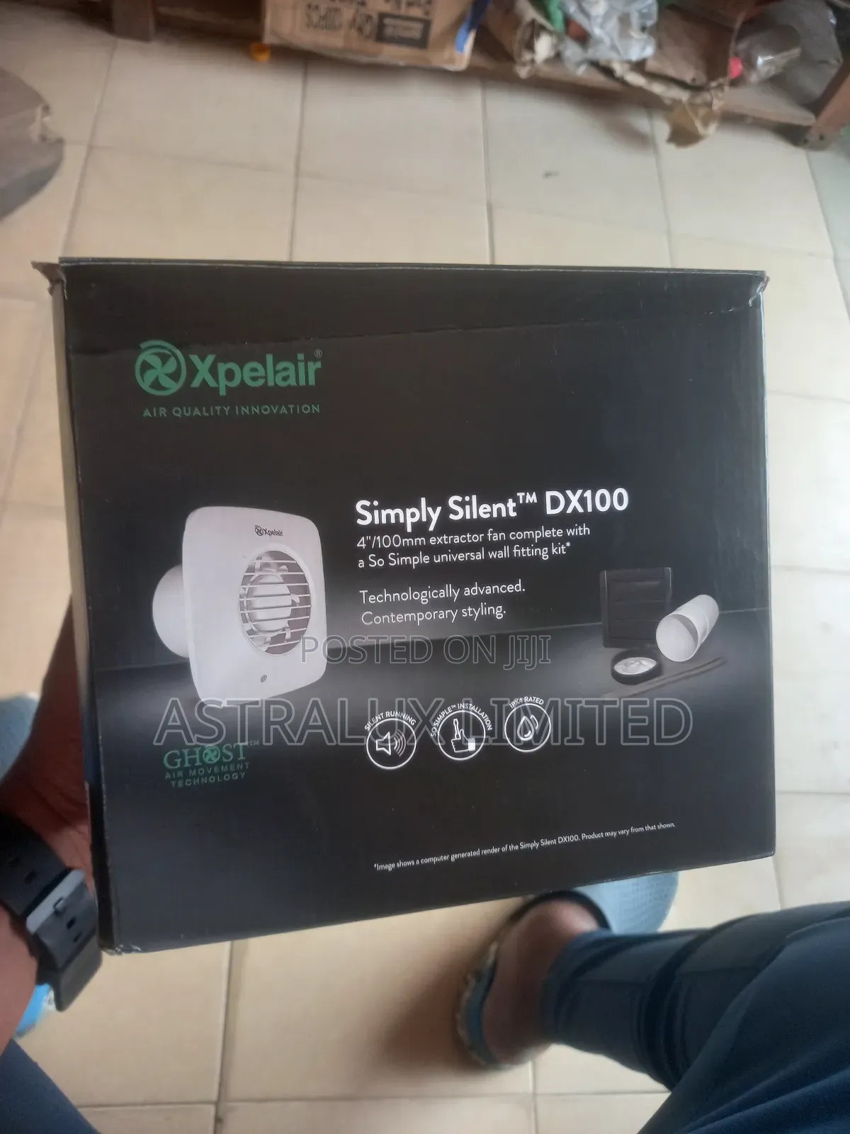 4 Inch Xpelair 100mm Simply Silent