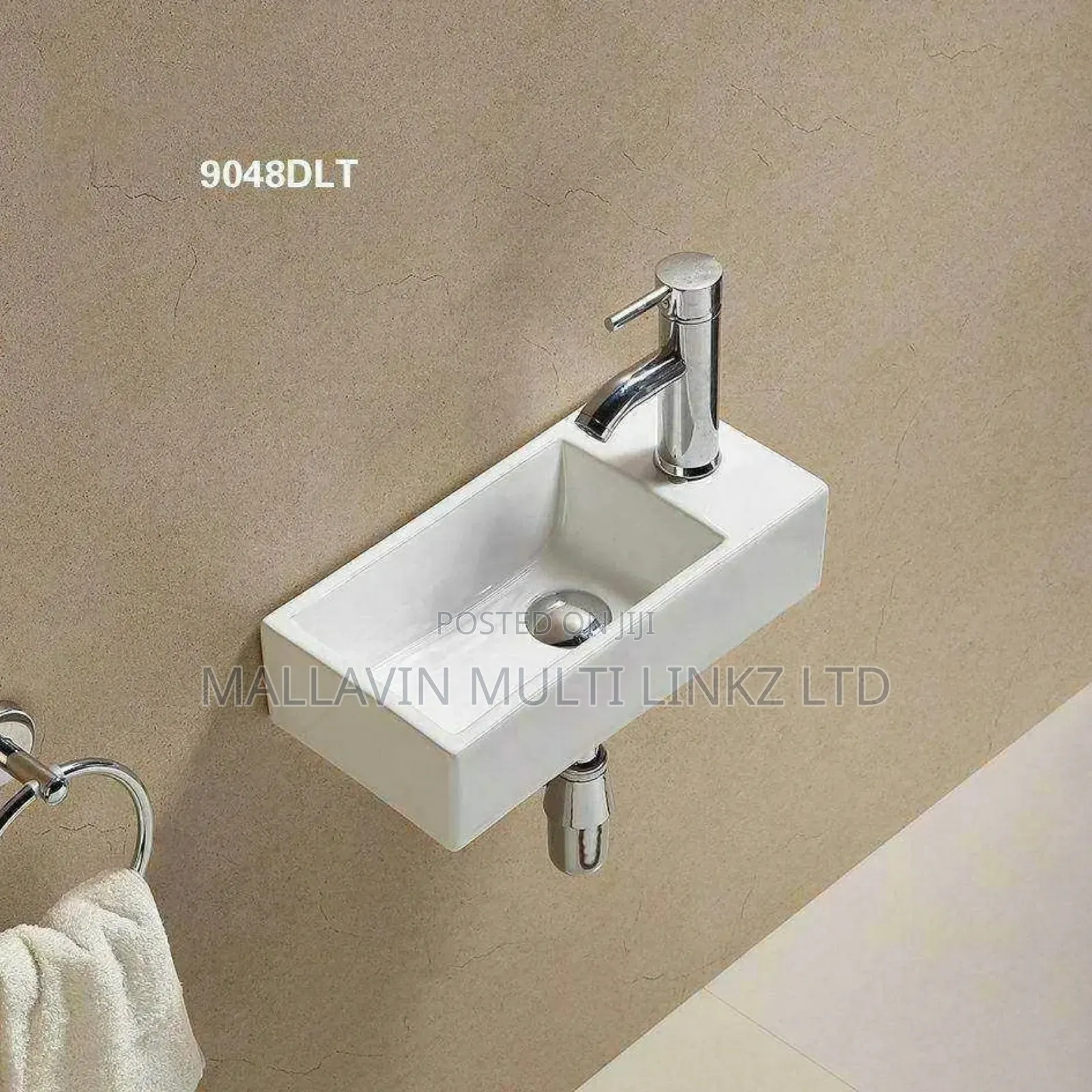 Ceramic Countertop Sinks Wall-Mounted Washbasin