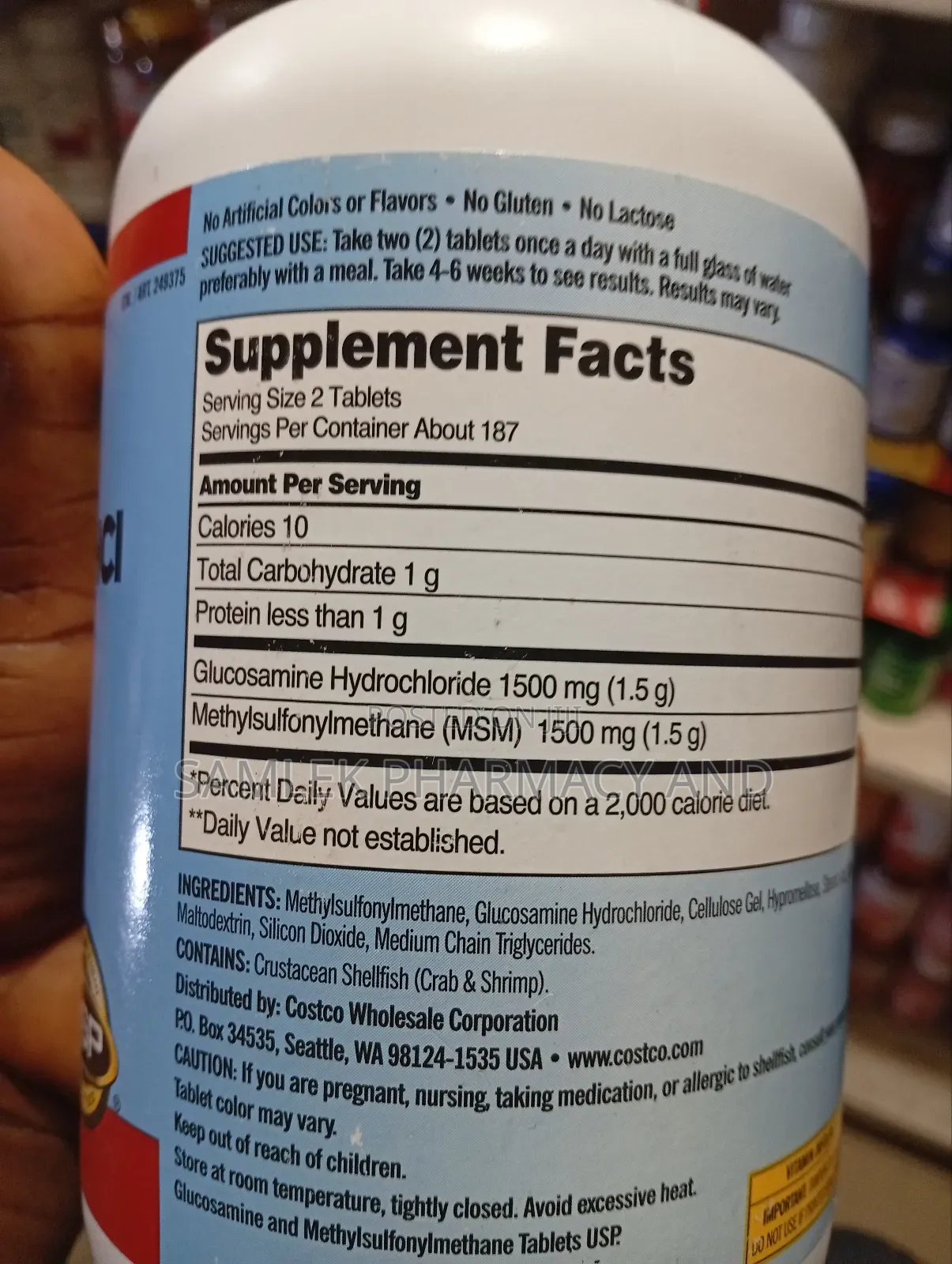 Kirkland Extra Strength Glucosamine 1500mg With Msm 1500mg