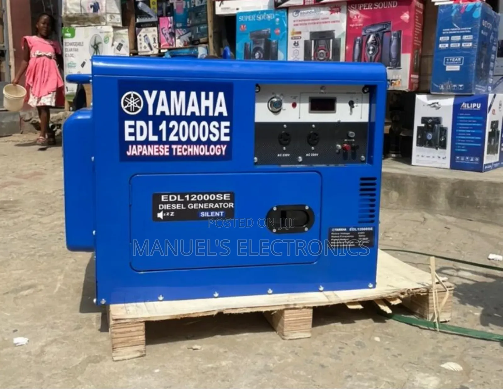 Powerful 10kva Yamaha Diesel Soundproof Generator 100% Coppe