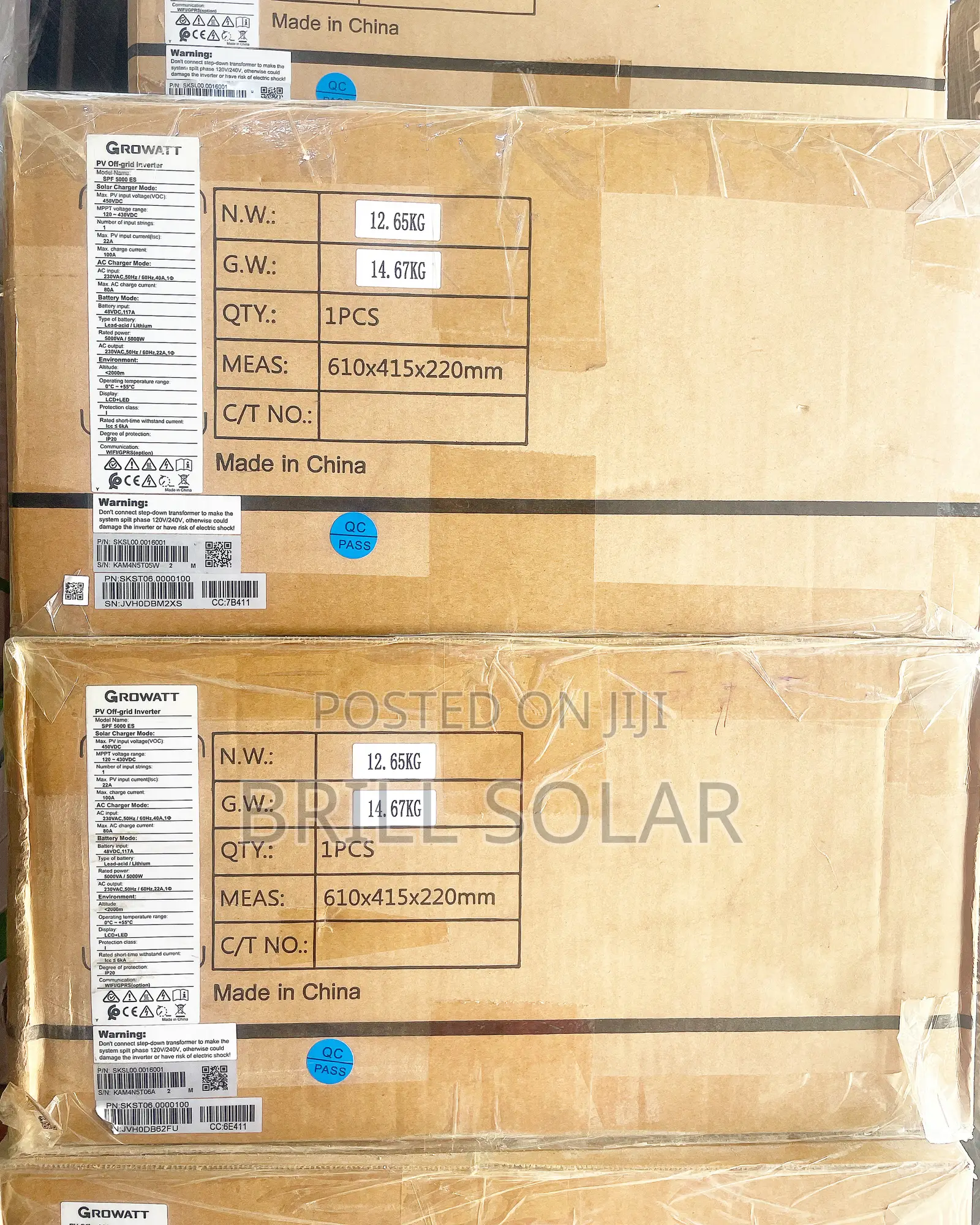 5kw-48v Growatt Pure Sine Wave Hybrid Inverter
