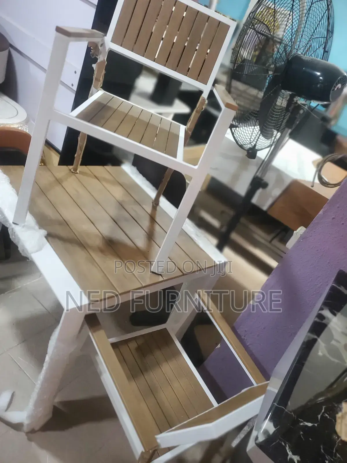 Outdoor Iron Chair by 4 Seaters