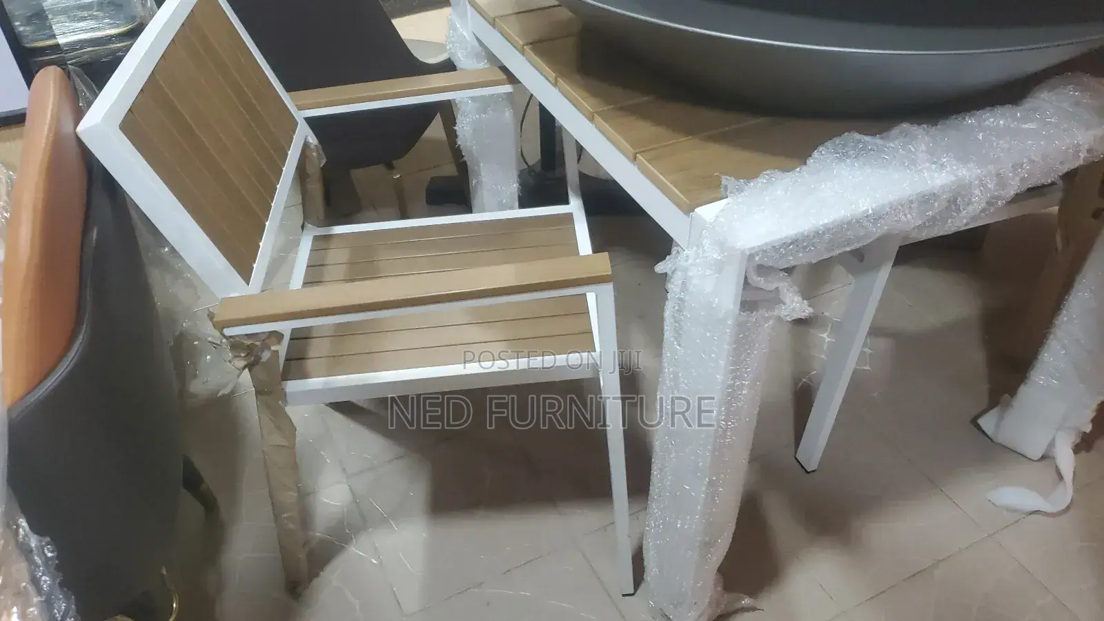 Outdoor Iron Chair by 4 Seaters
