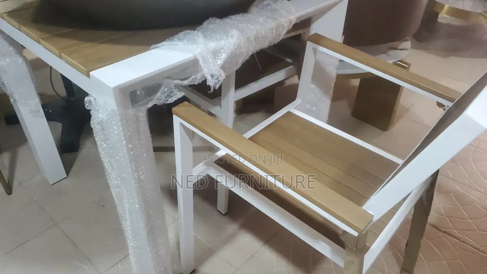 Outdoor Iron Chair by 4 Seaters