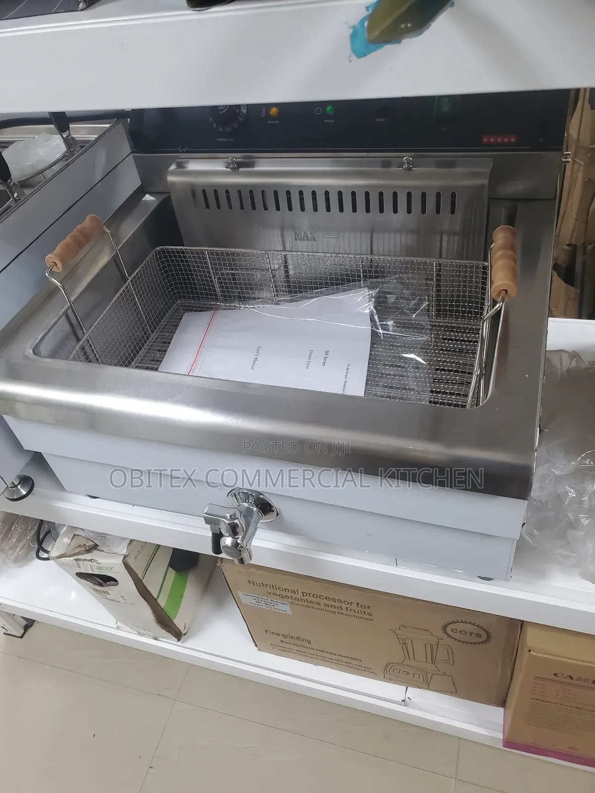 Commercial Electric Deep Fryer Double Basket 12lx12l Is Avai