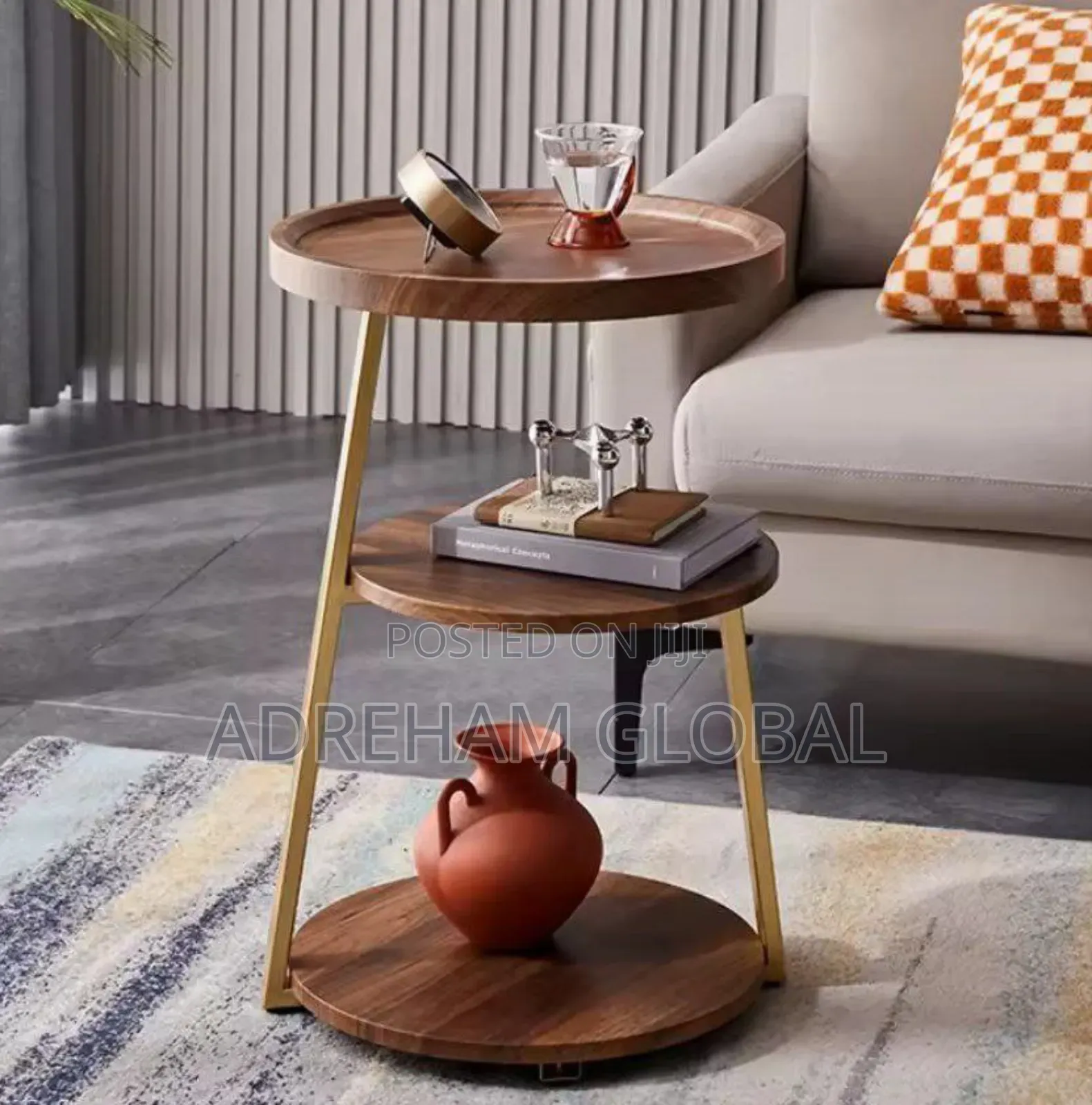 Nordic 3 Layers Living Room/Bedroom Side Stool/Table