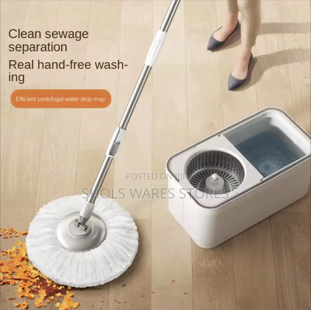 Rotating Mop With Bucket Set