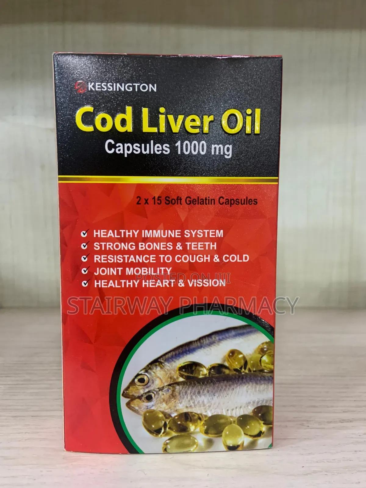 Kessington Cod Liver Oil Caps 1000mg