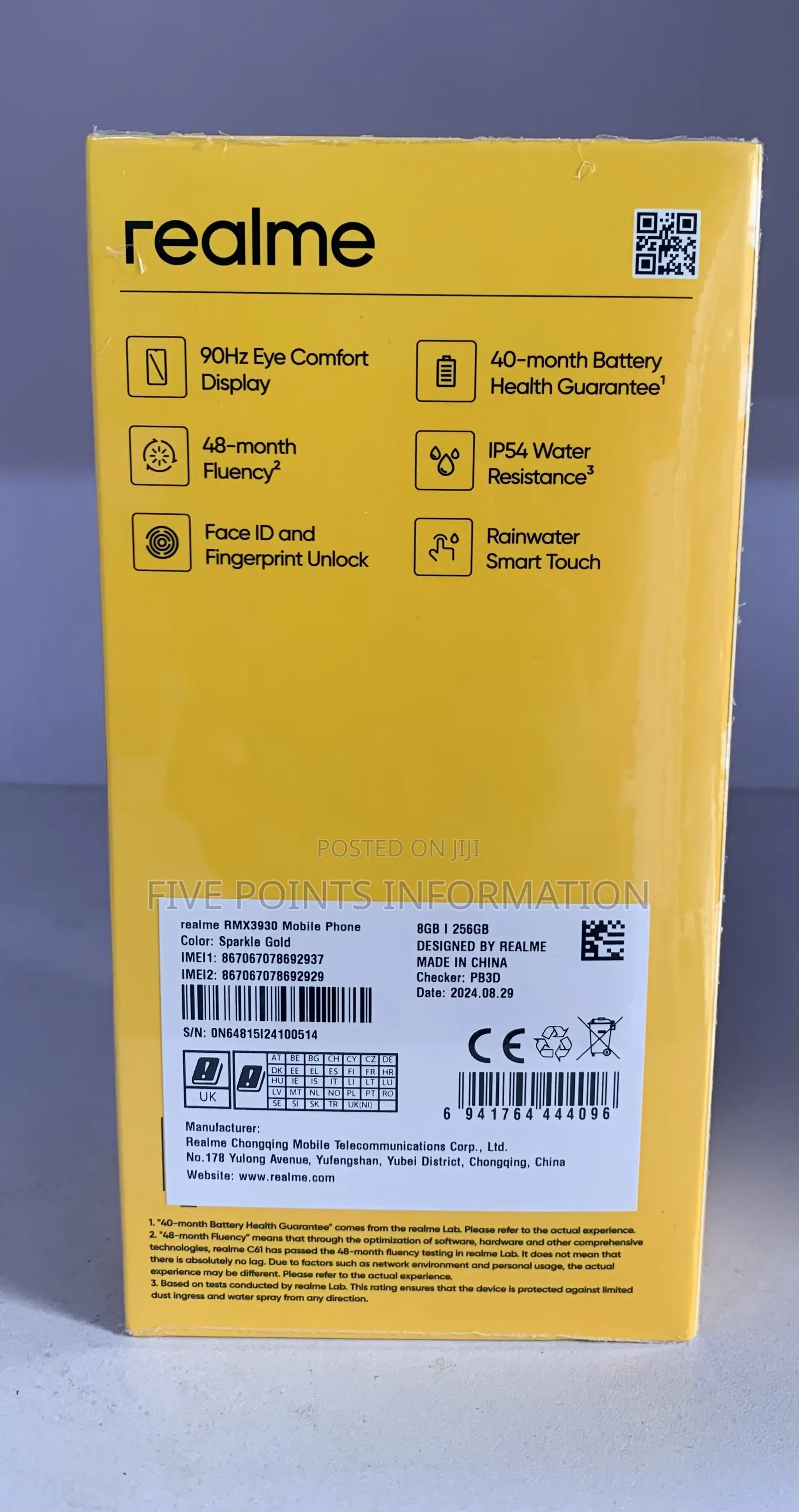New Realme C61 128 GB Gold