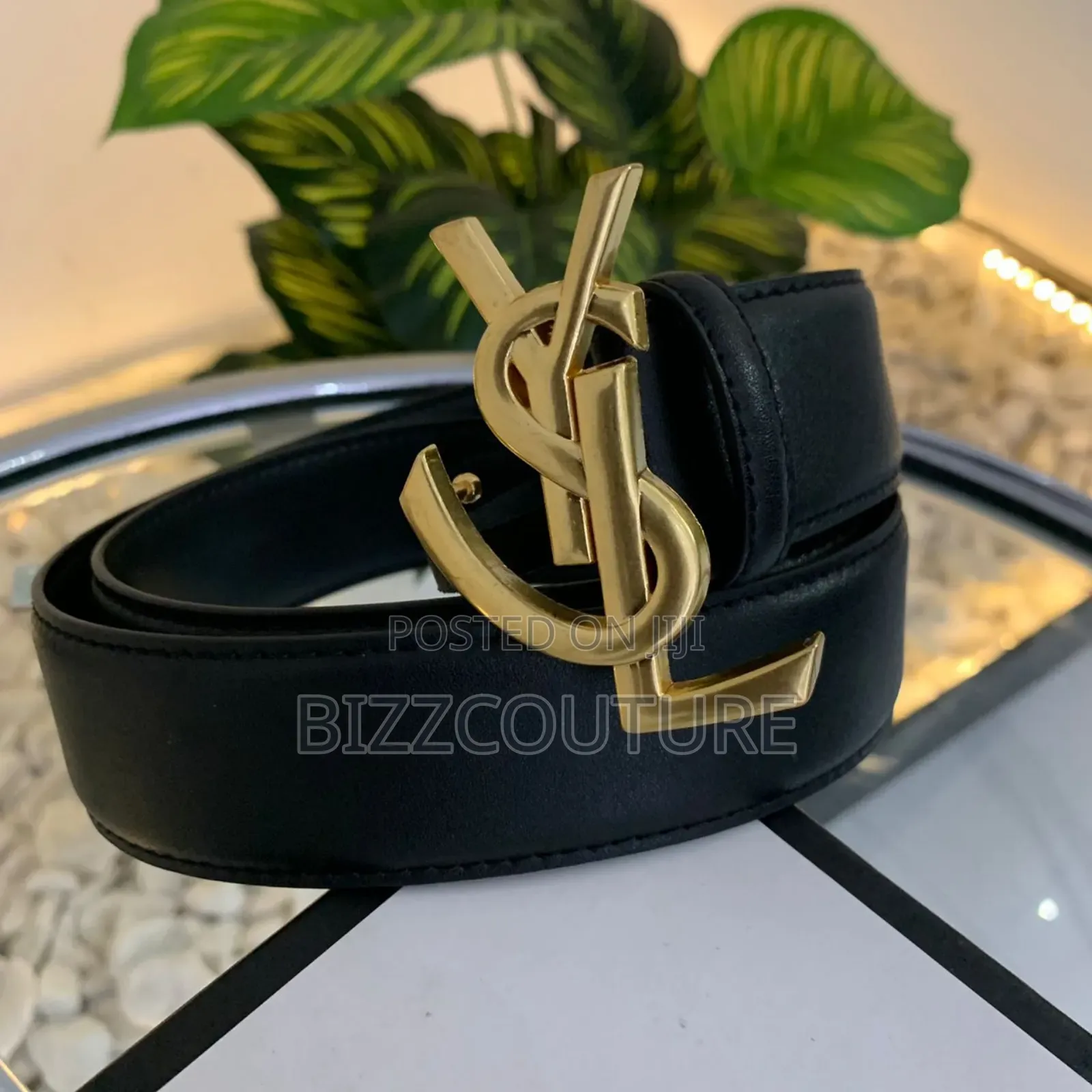 Original Saint Laurent Leather Belts Available in Store