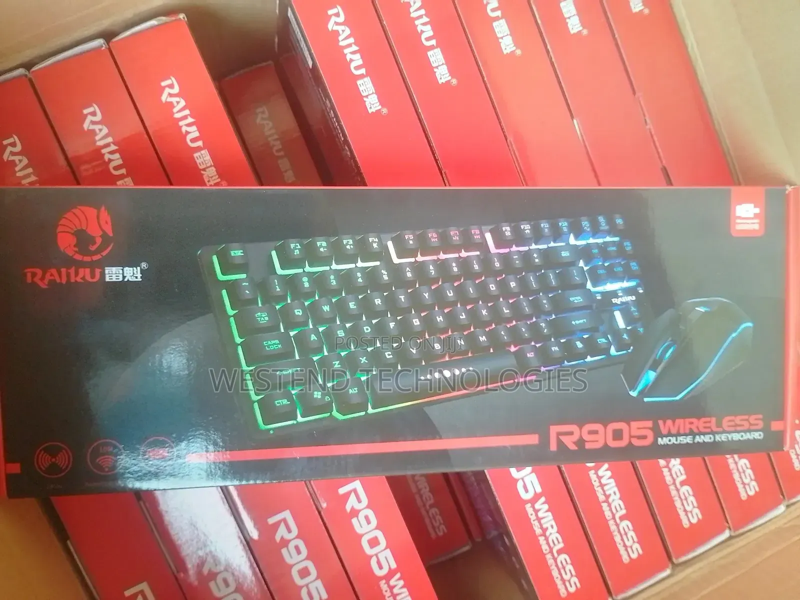 RGB Rechargeable Wireless Gaming Keyboard and Mouse Combo