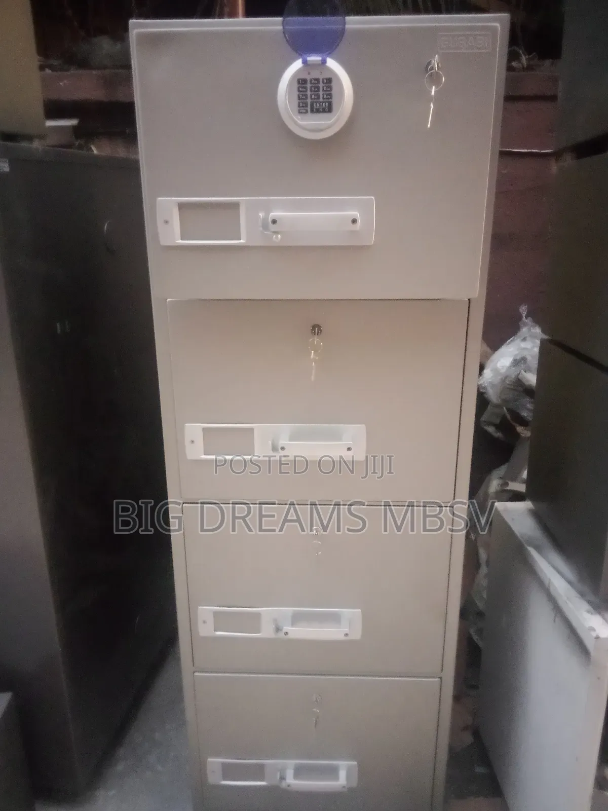 Blue Digi F 4 Door Fireproof Safe (Digital Lock)