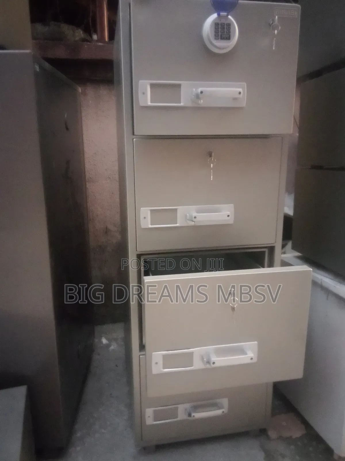 Blue Digi F 4 Door Fireproof Safe (Digital Lock)