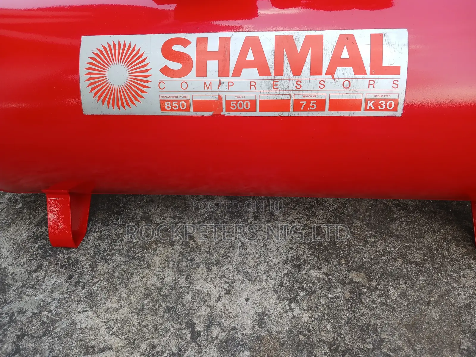 Shamal 7.5hp /500 Ft7,5 Air Compressor 11bar 500litres