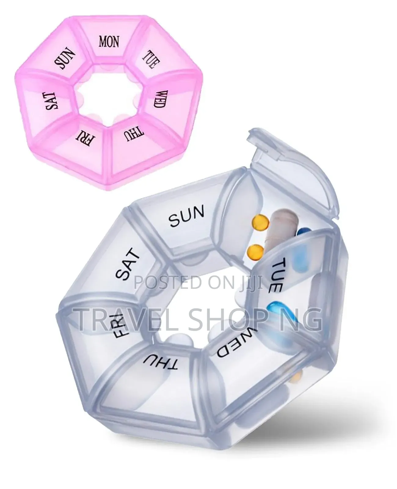 7 | Mini Round | Secure Pill Organizer