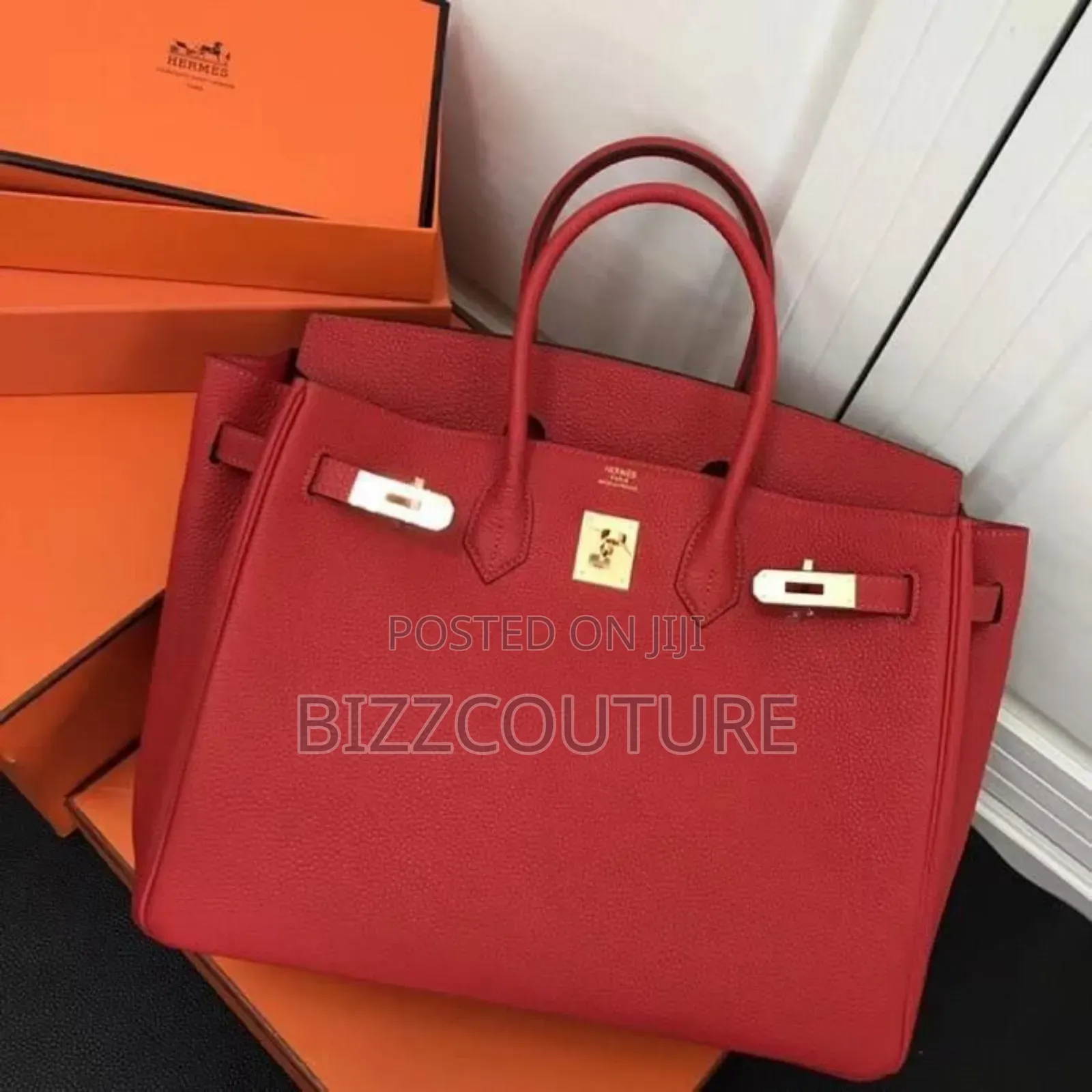 Original Hermes Leather Handbag Available in Store