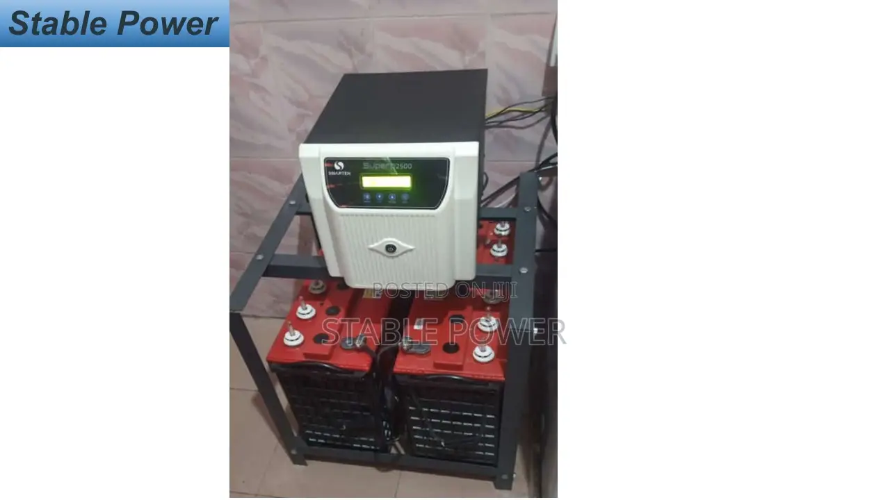 1.7kva/24v Inverter With 2 Super Strong Battery Installation