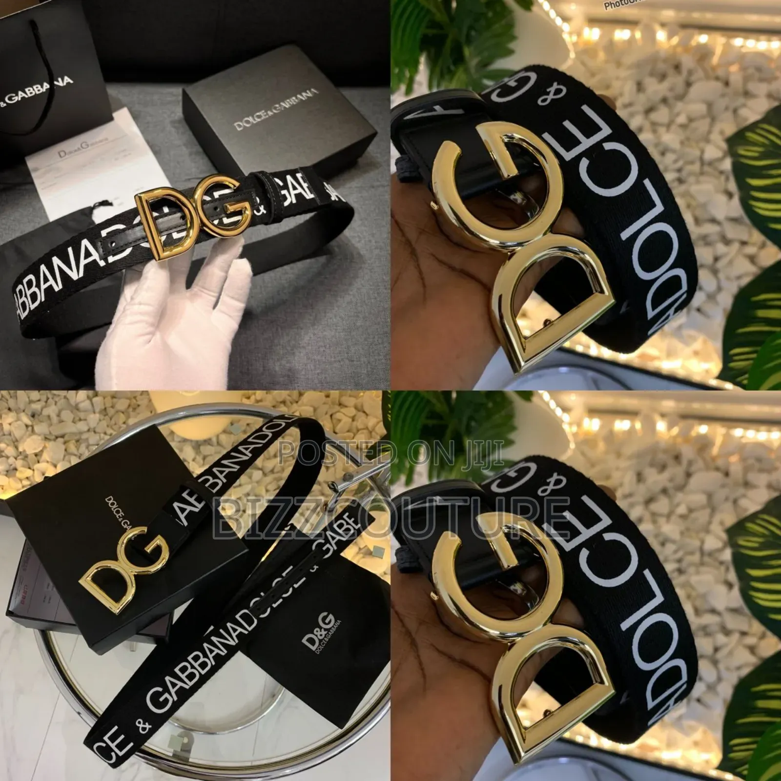 Original Dolce Gabbana Leather Belts Available in Store