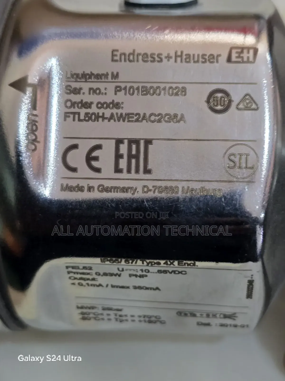 Endress Point Level Detection Liquiphant | FTL50H-AWE2AC2G8A