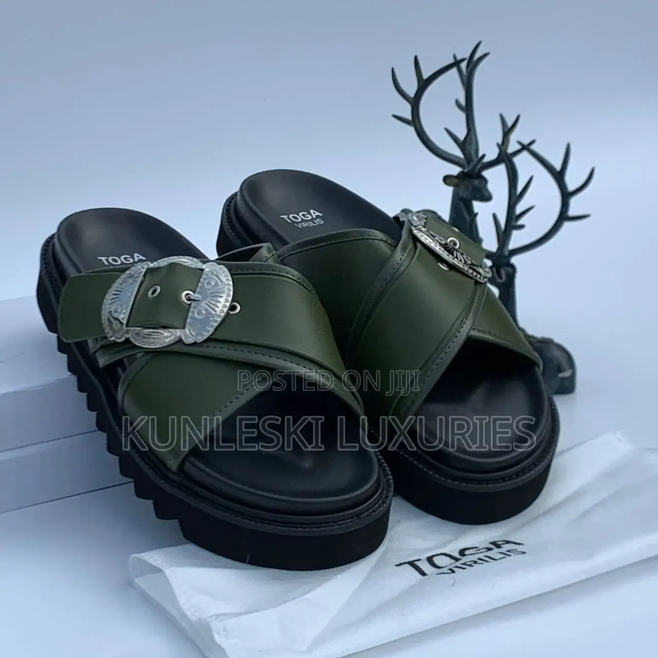 Original Toga Virilis Luxury Men Leather Slippers