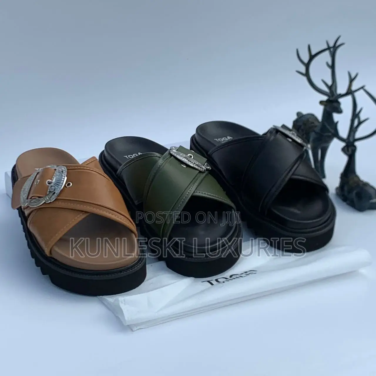 Original Toga Virilis Luxury Men Leather Slippers