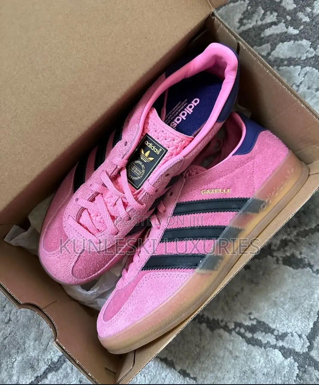 Original Adidas Gazelle Indoor Bliss Pink Sneakers