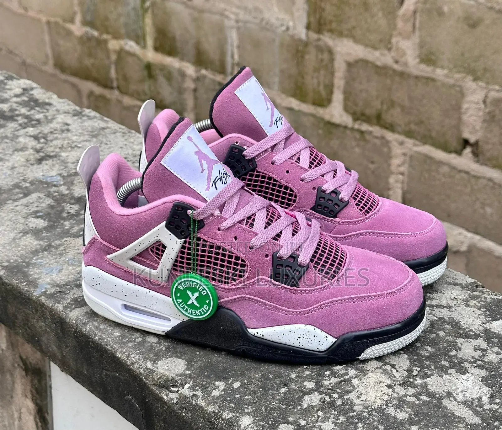 Original Air Jordan 4 Orchid Sneakers