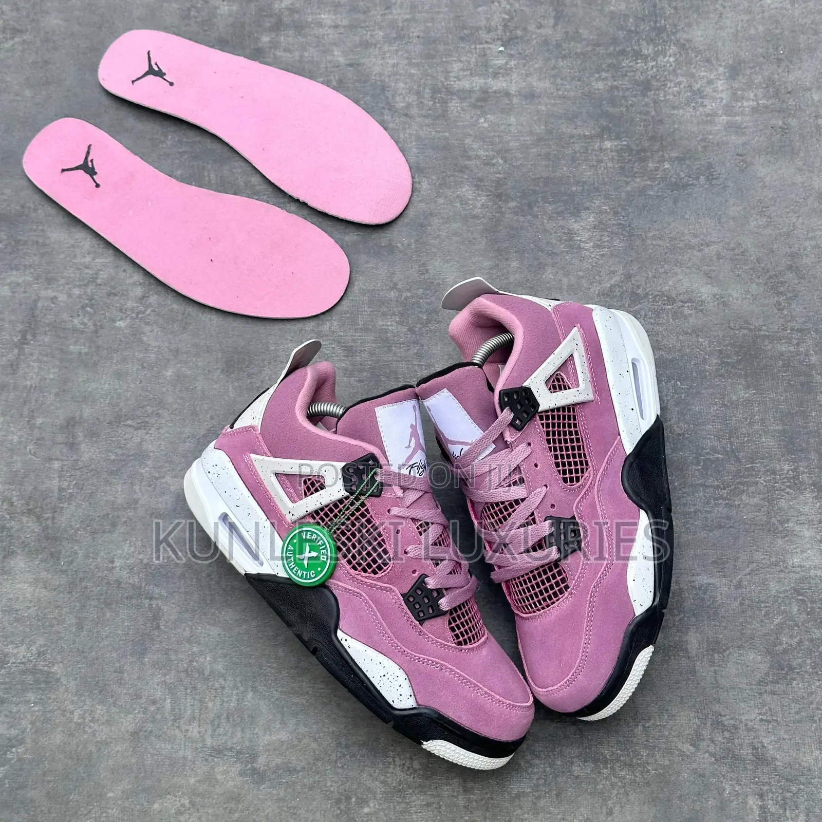 Original Air Jordan 4 Orchid Sneakers