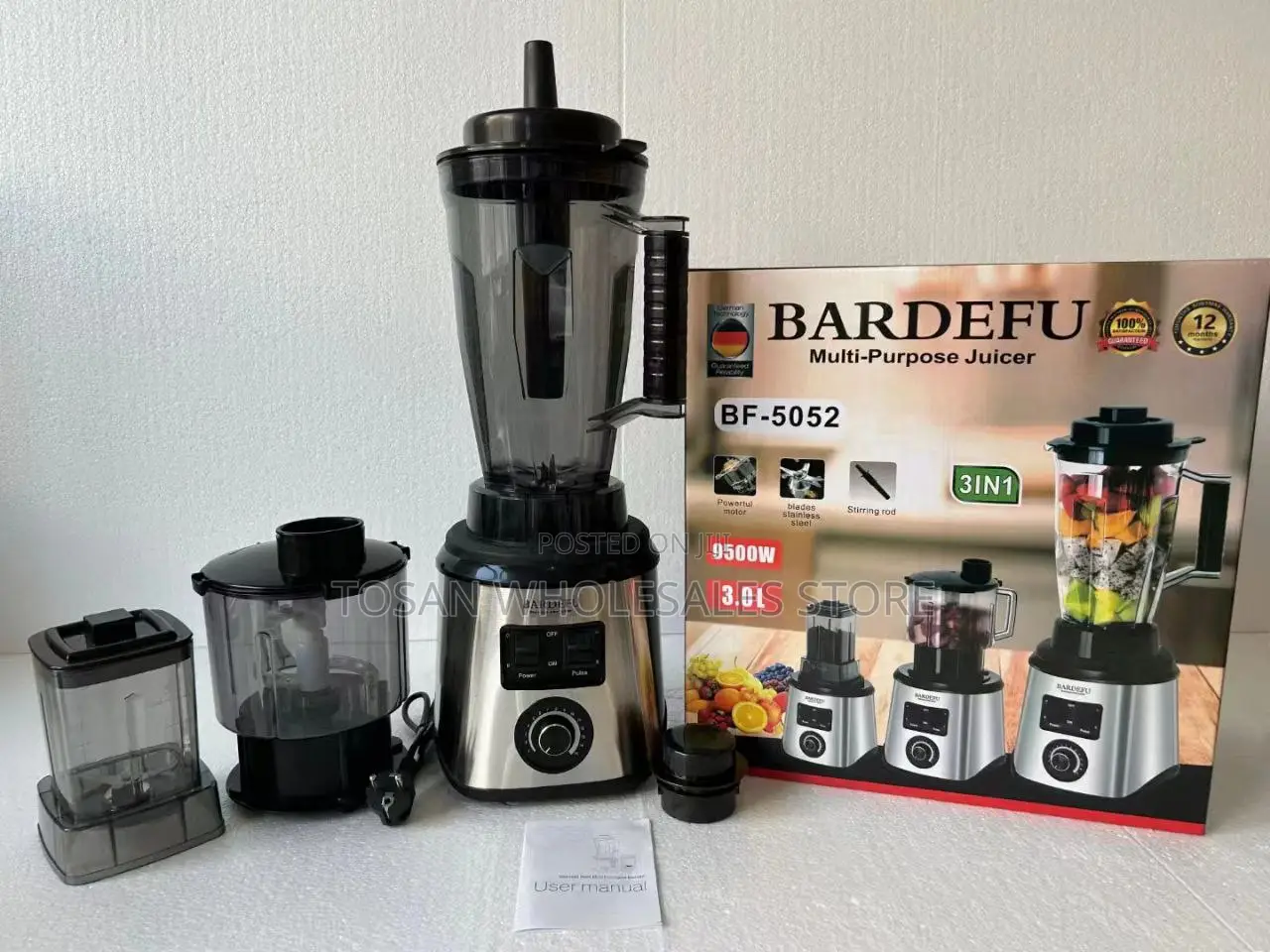Quality Bardefu High Power 3 in 1 Multifunction Blender