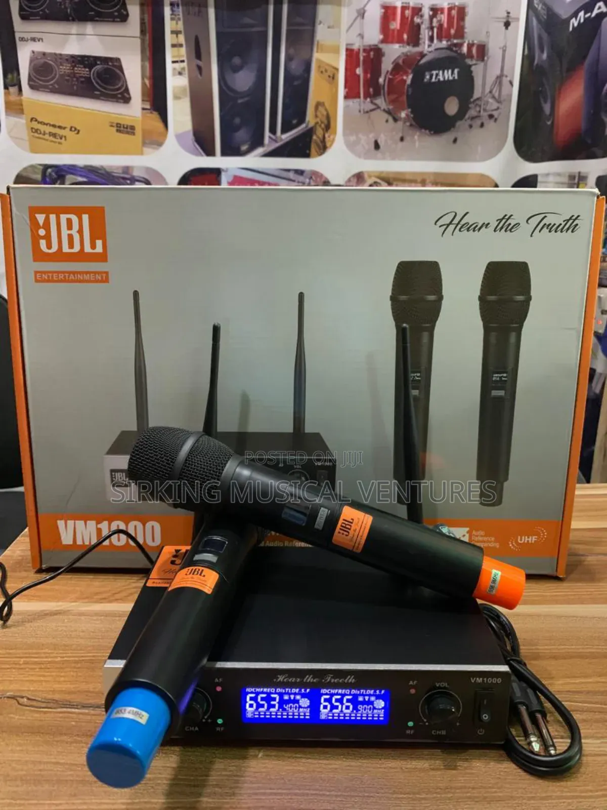 JBL Vm-1000 Double Handheld Digital Wireless Mic 300meters