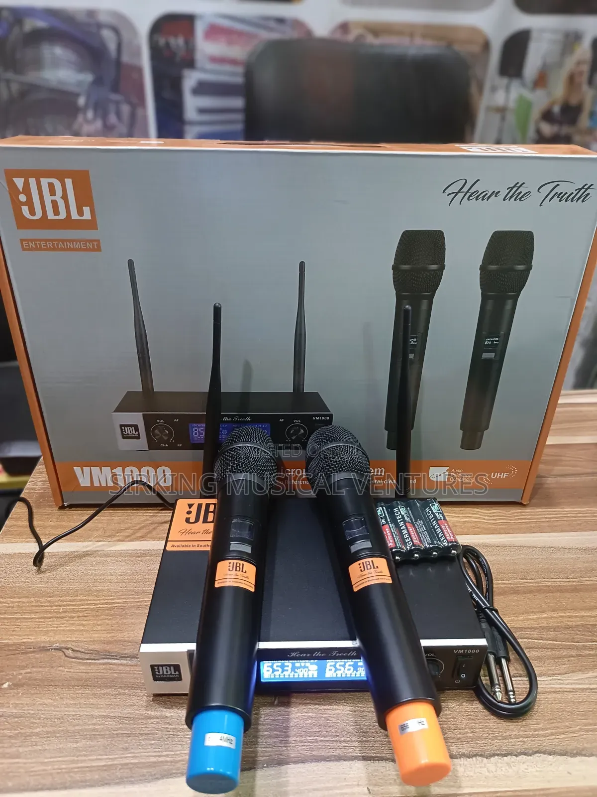 JBL Vm-1000 Double Handheld Digital Wireless Mic 300meters