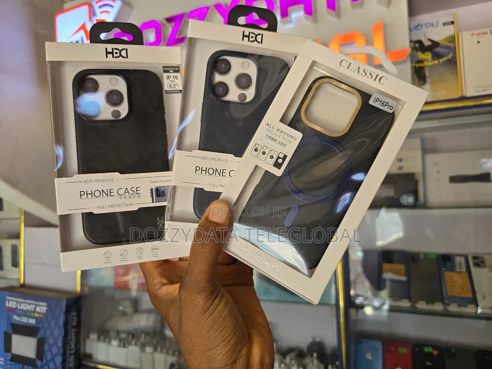 Leather Case Black iPhone 16 Pro