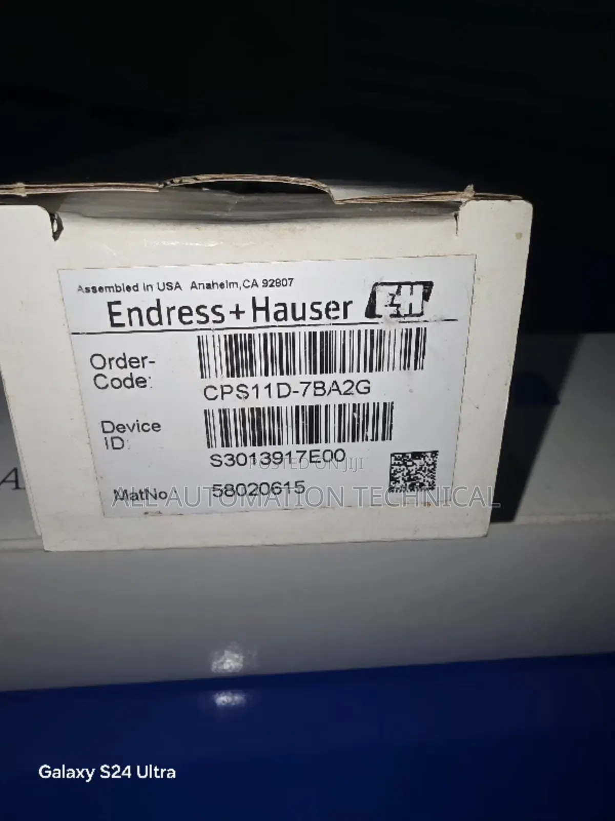 CPS11D-7BA2G | Endress+Hauser Digital Ph Sensor Orbisint CP