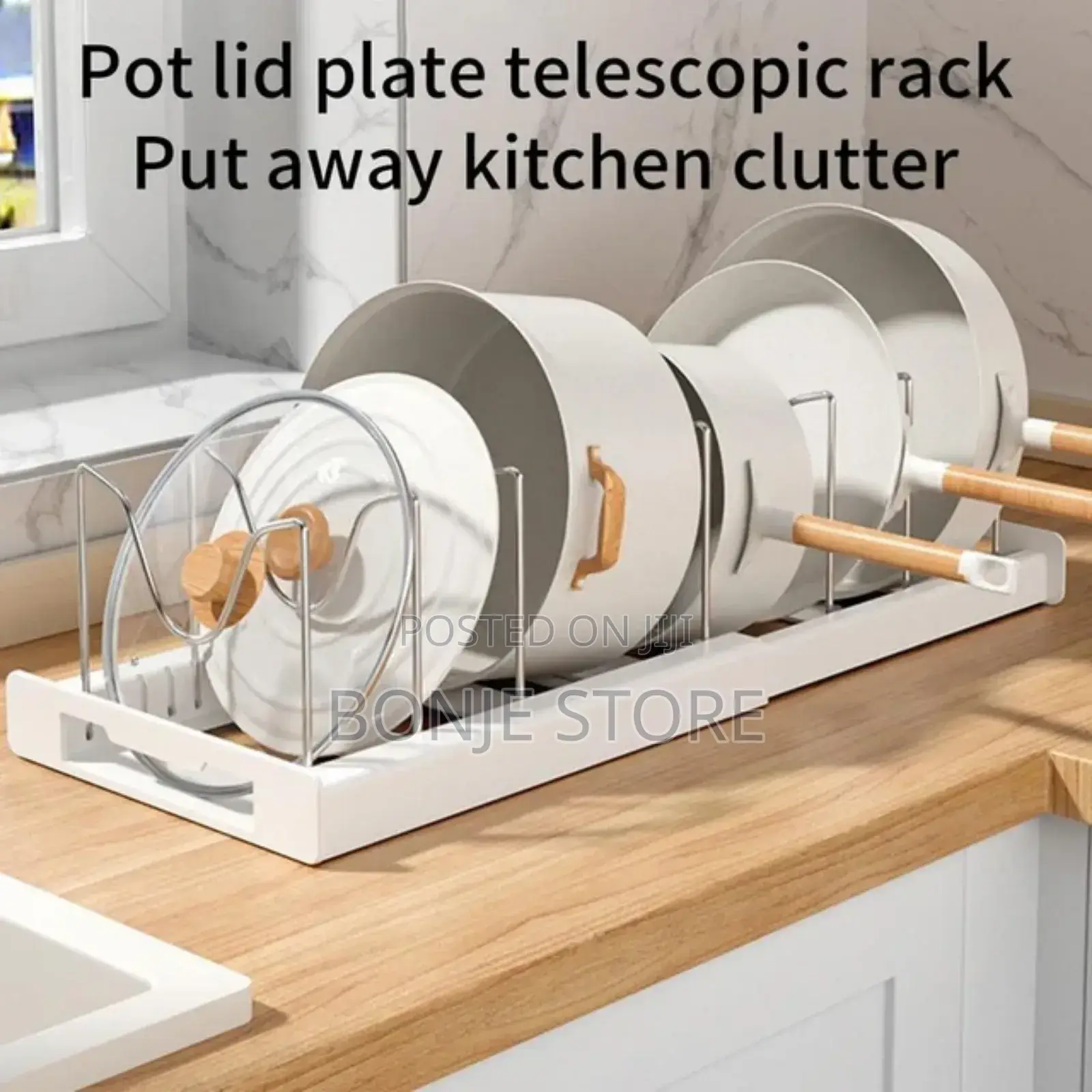 Expandable Cookware Organizer - Dinner Sets, Pot