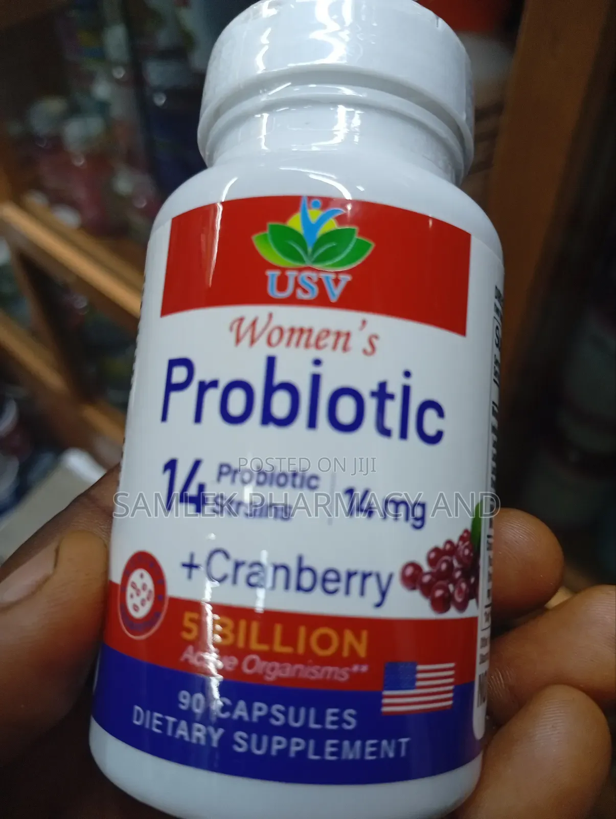 Usv Women's Probiotic Plus Cranberry- 90caps