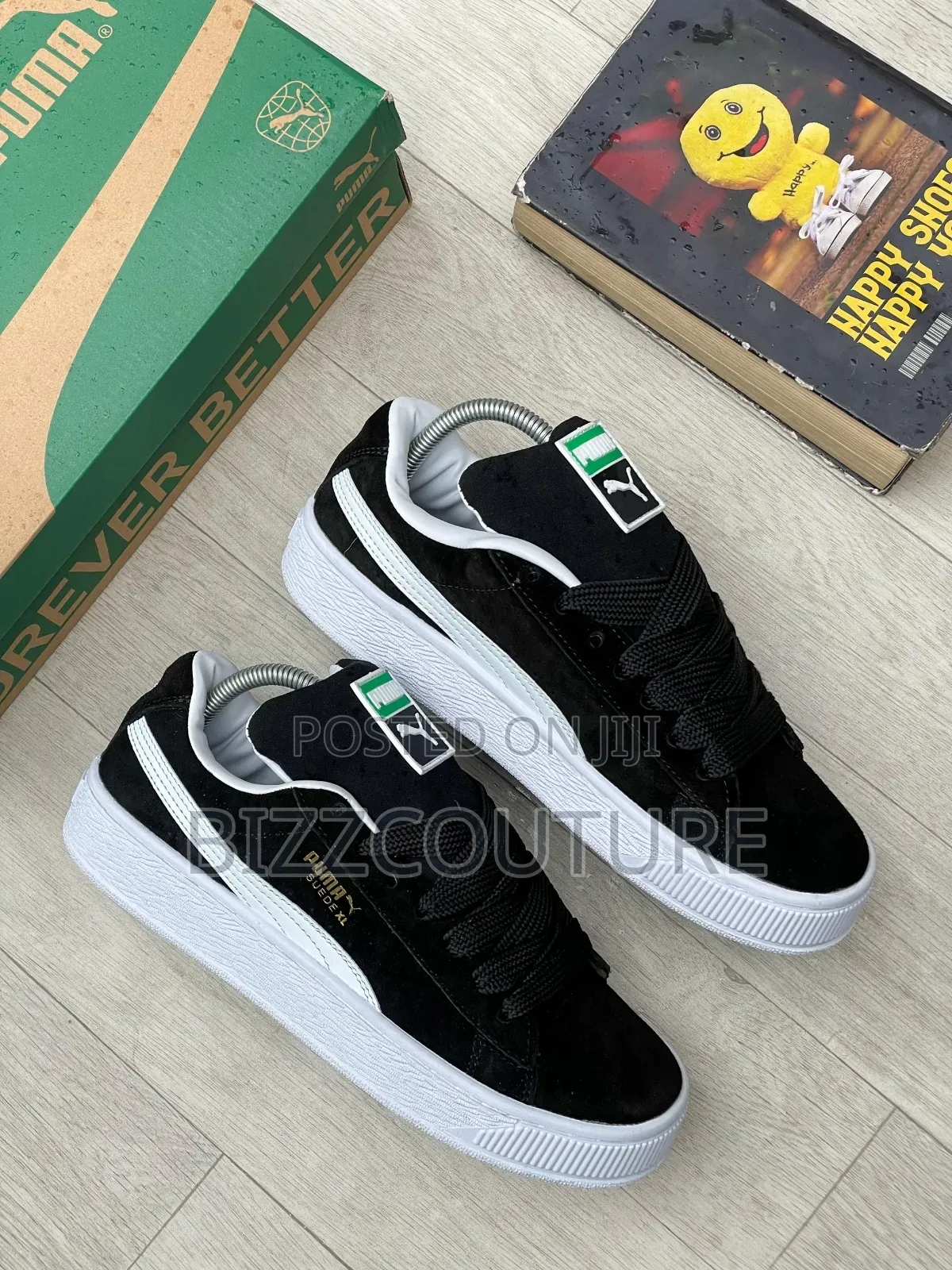 Original PUMA SUEDE XL Black Sneakers Available in Store