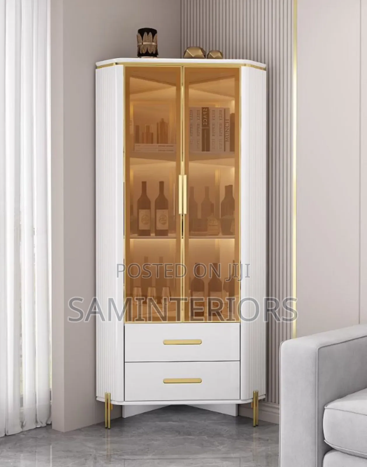 Newly Imported Wine Bar With Light Fittings and Drawers