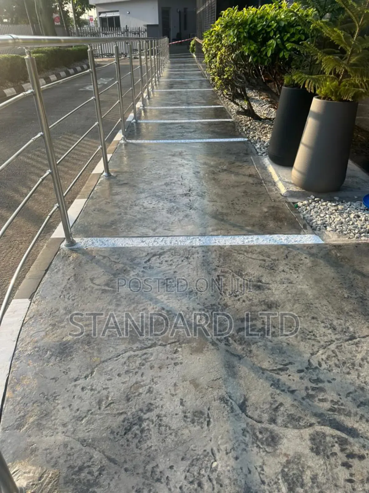 Unique Glossy Stamping Floor Increte Stamped Concrete