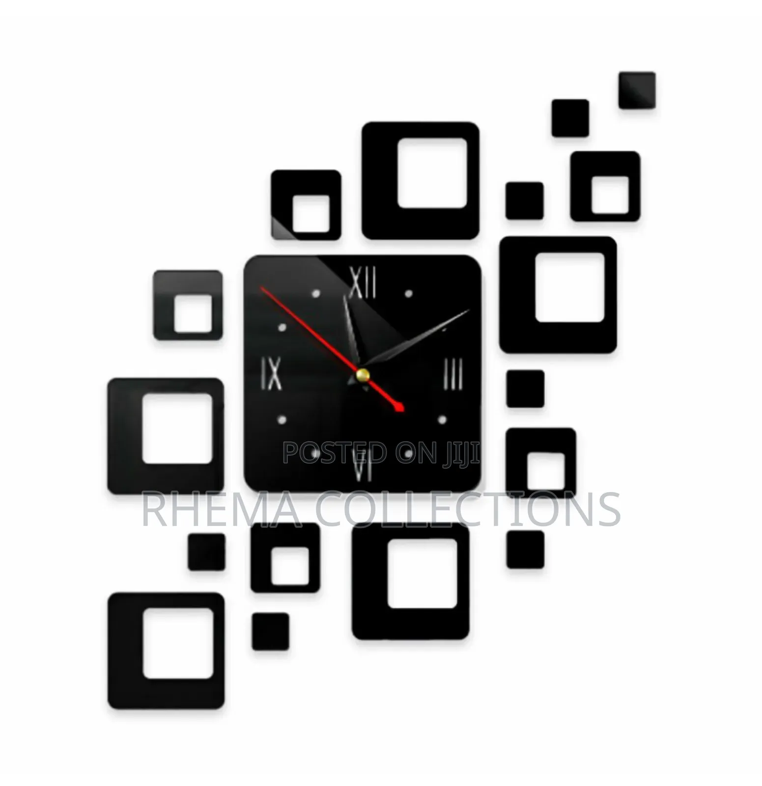 Cubic Design Acrylic Wall Clock