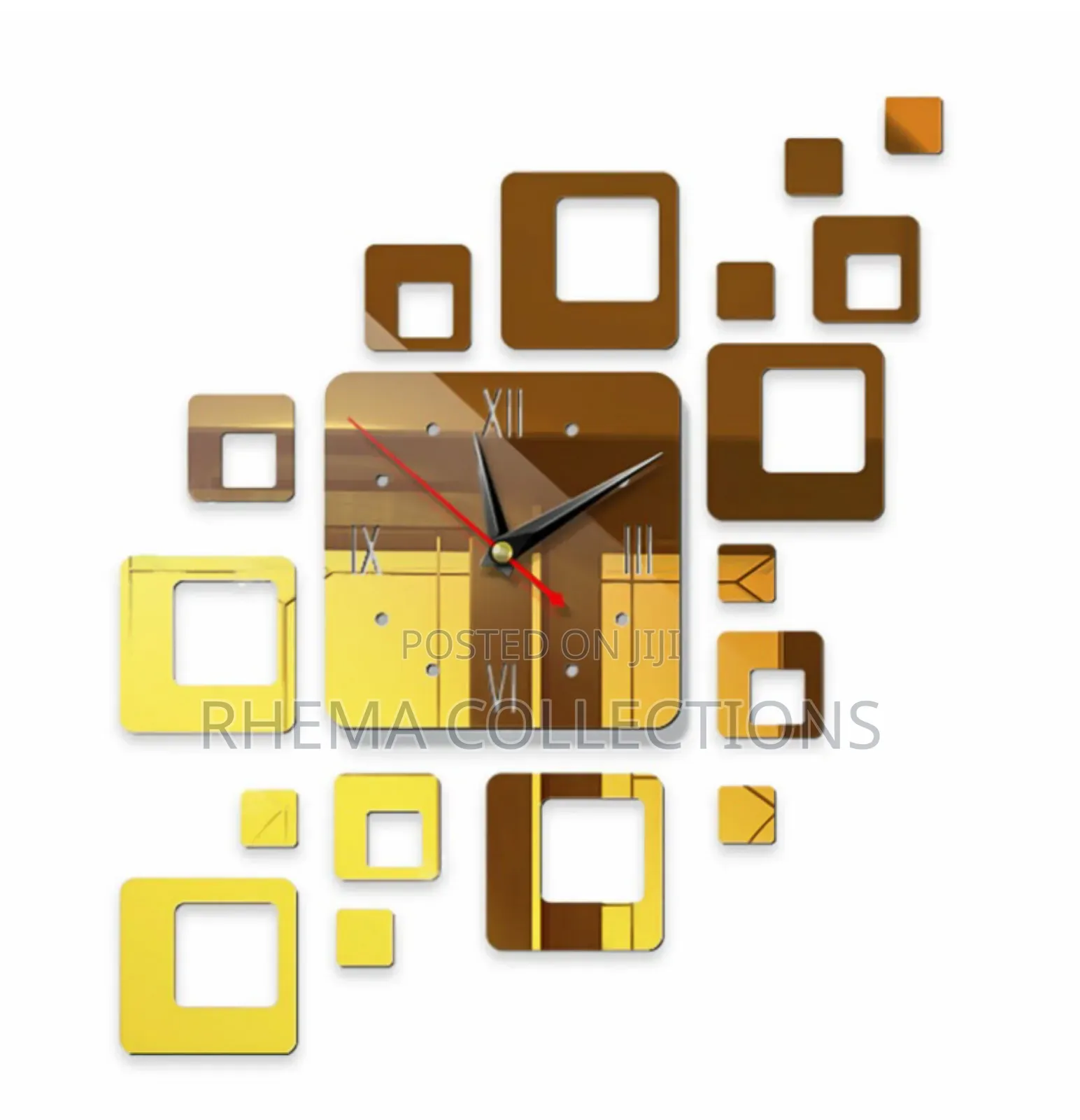 Cubic Design Acrylic Wall Clock