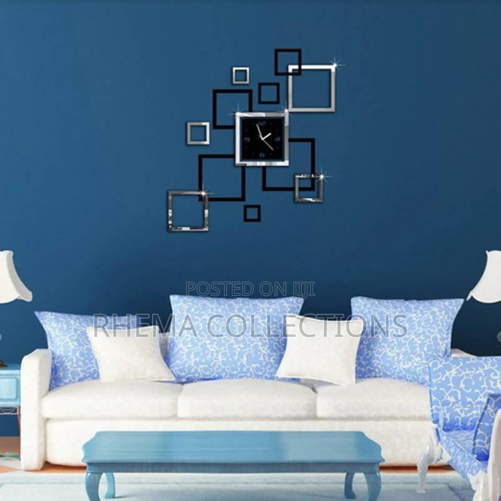 Box Shape Acrylic Wall Clock