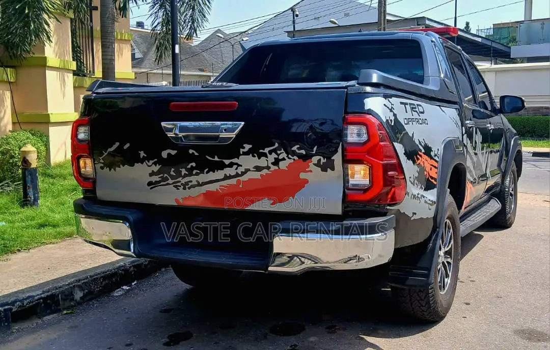 Black Toyota 2020 Hilux for Escort and Security Hire