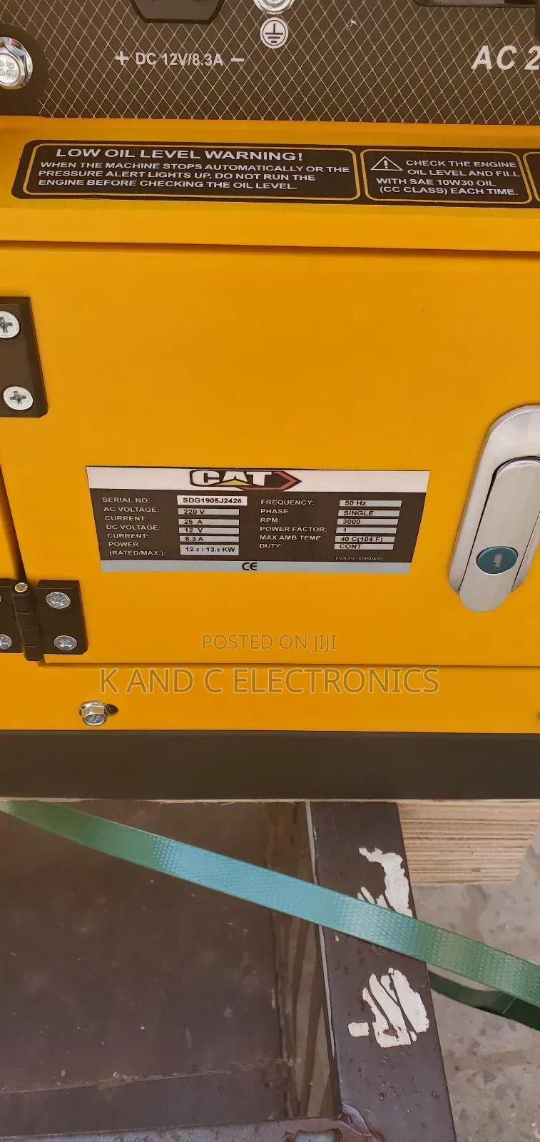 Cat 13.5kva Diesel Generator Soundproof 100%Copper Wire