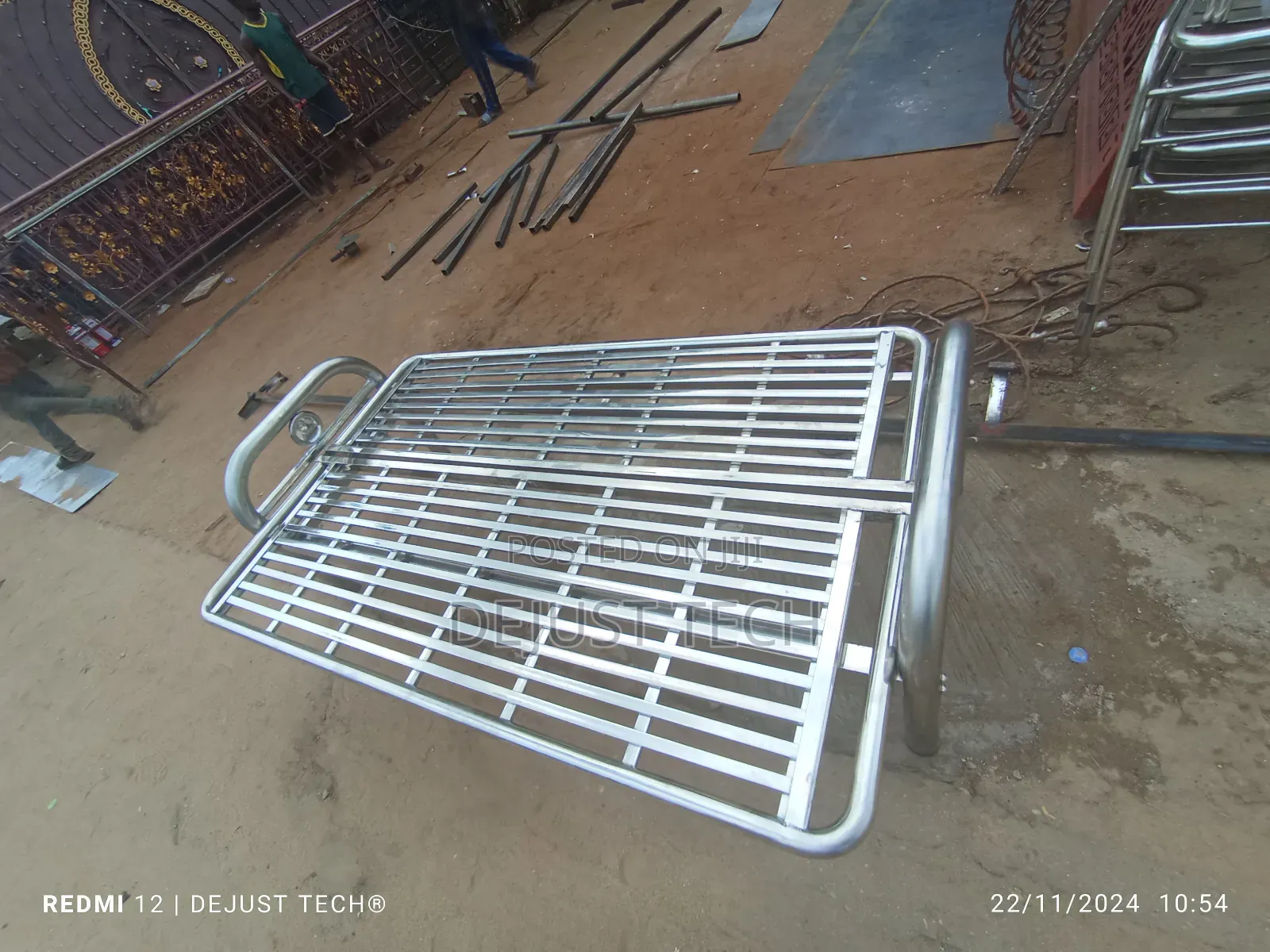 Stainless 3 Seater Chair Collapsible