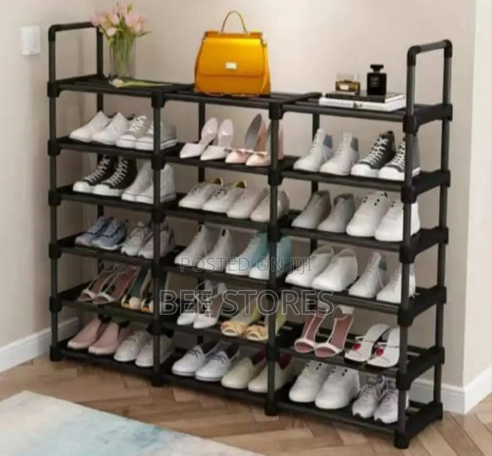 36 Pairs Three Column Shoe Racks