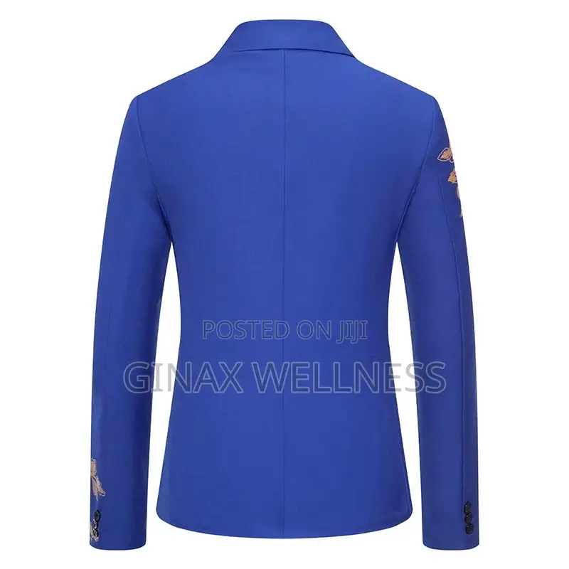 Mens Hot Stamping Suit (Blue Color, Size Xl)